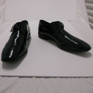 Hemsted & Sons UK Monk Strap Shoe Mens 9 Navy NWOT